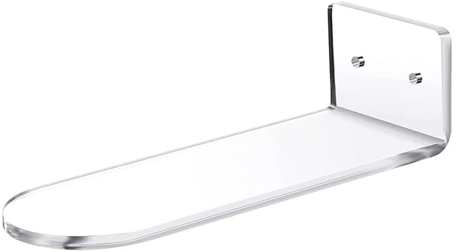 6 Pack Floating Shoe Shelves,Transparent Acrylic Wall Mounted Shoe Display Shelves
