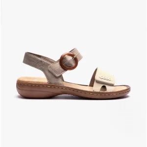 608Z3-60 Ladies Sandals Beige