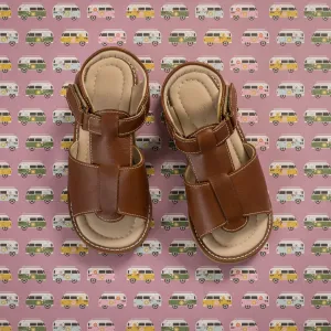 Boy Sandal Natural Brown