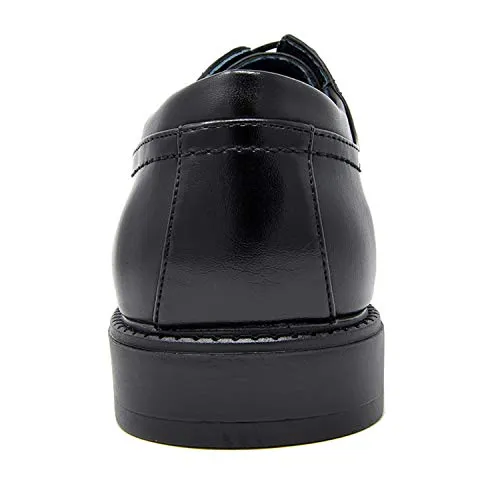 Bruno Marc Men's Downing-01 Black Leather Lined Dress Oxford Shoes Classic Lace Up Formal Size 7 M US