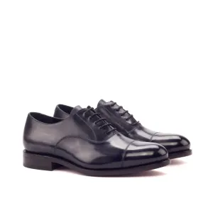 Cap Toe Oxford in Grey Patina