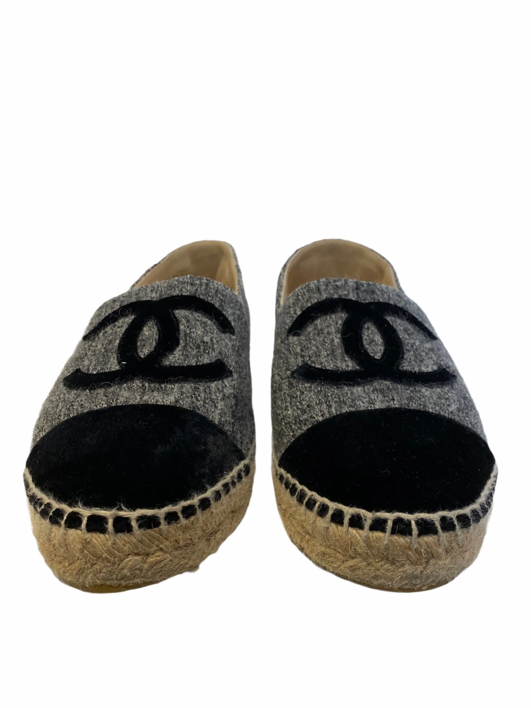 Chanel Grey Espadrilles - Size UK 6