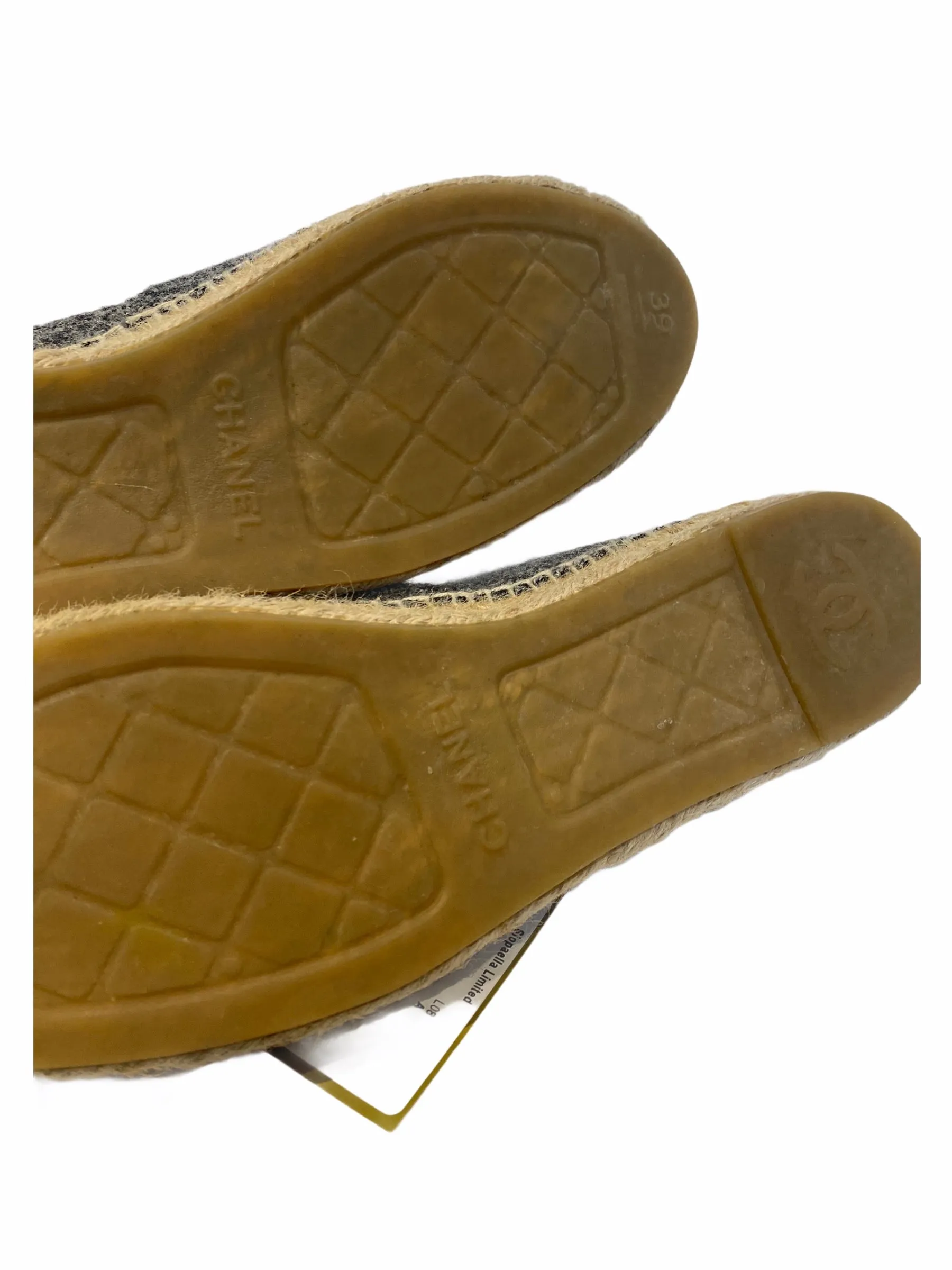 Chanel Grey Espadrilles - Size UK 6