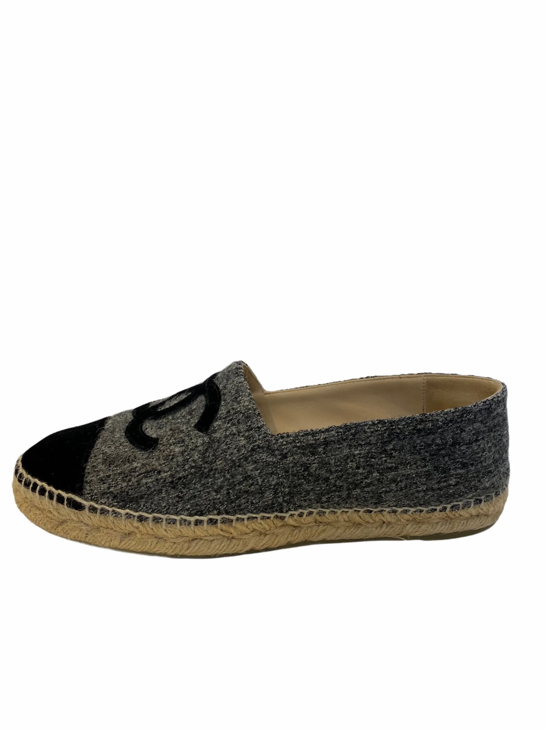 Chanel Grey Espadrilles - Size UK 6
