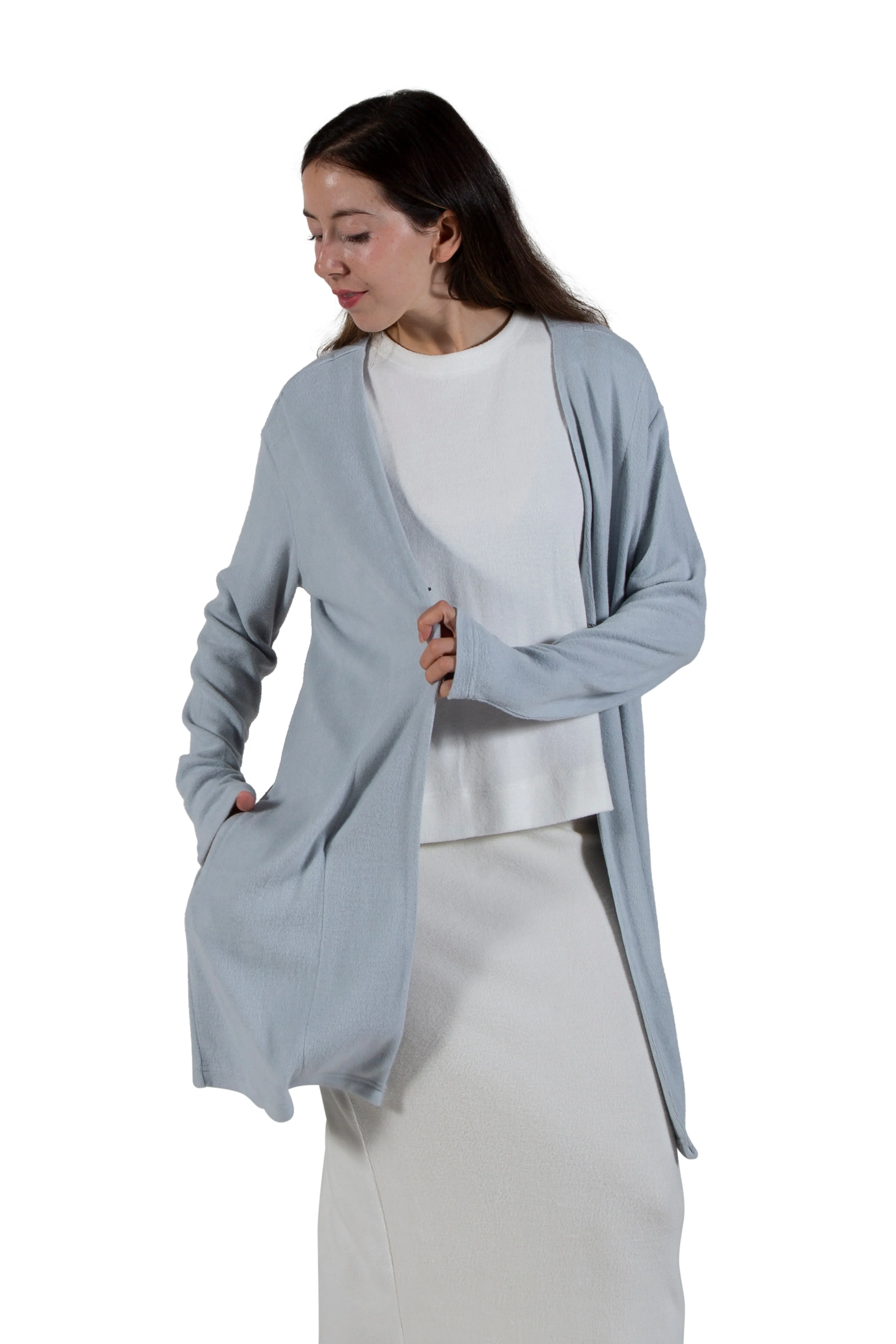 Comfort Luxe Collection Cozy Knit Knee Length Cardigan