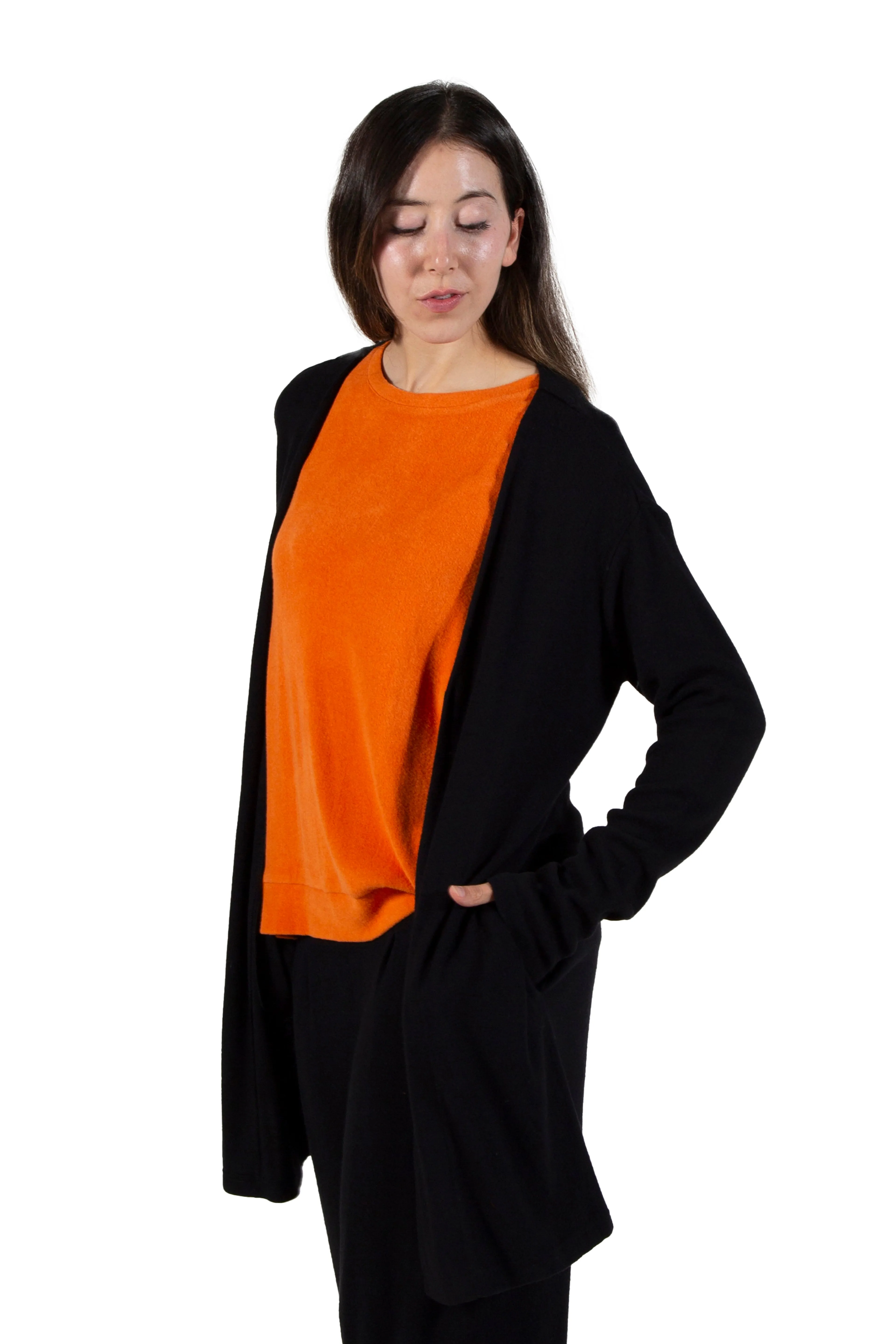 Comfort Luxe Collection Cozy Knit Knee Length Cardigan