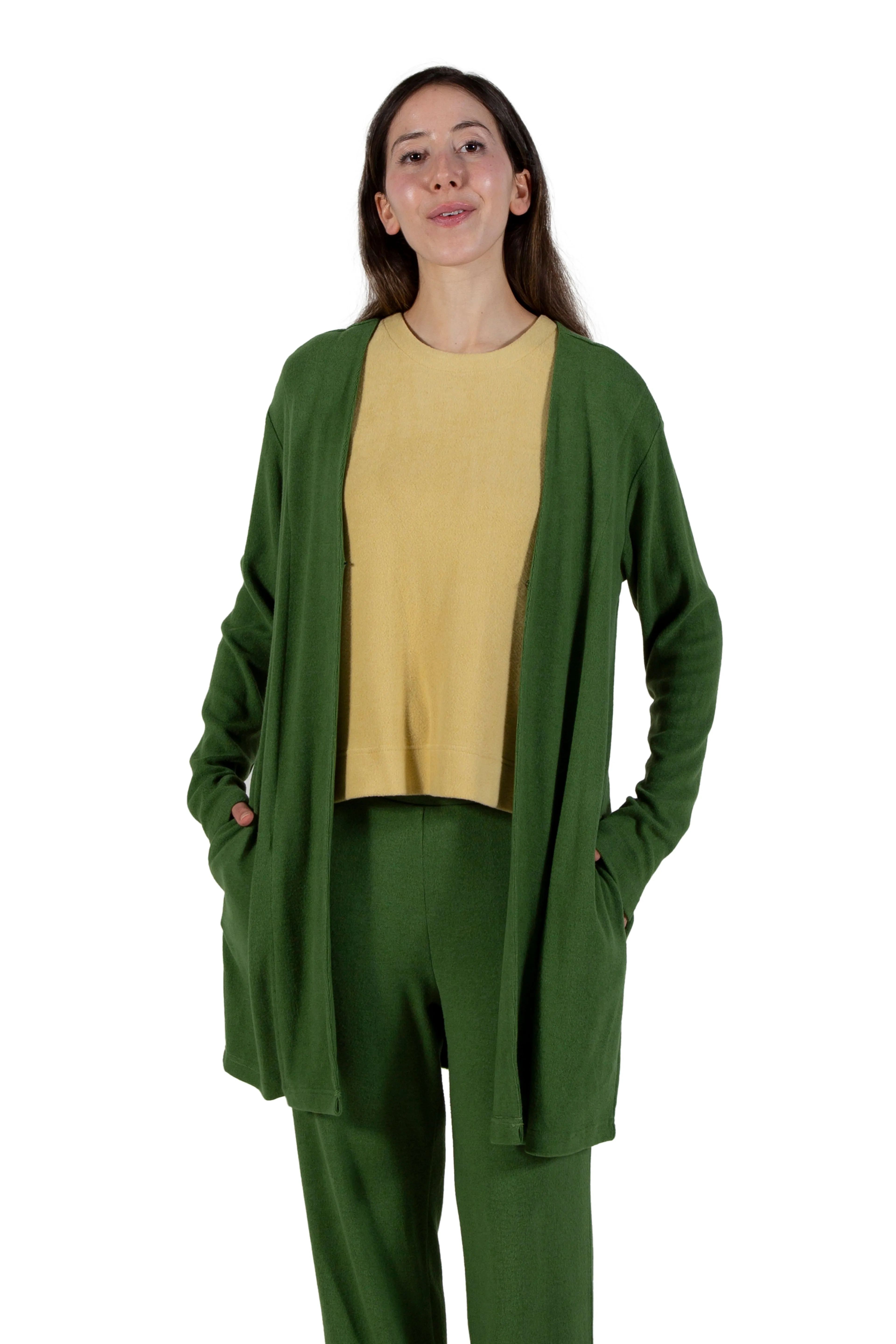 Comfort Luxe Collection Cozy Knit Knee Length Cardigan