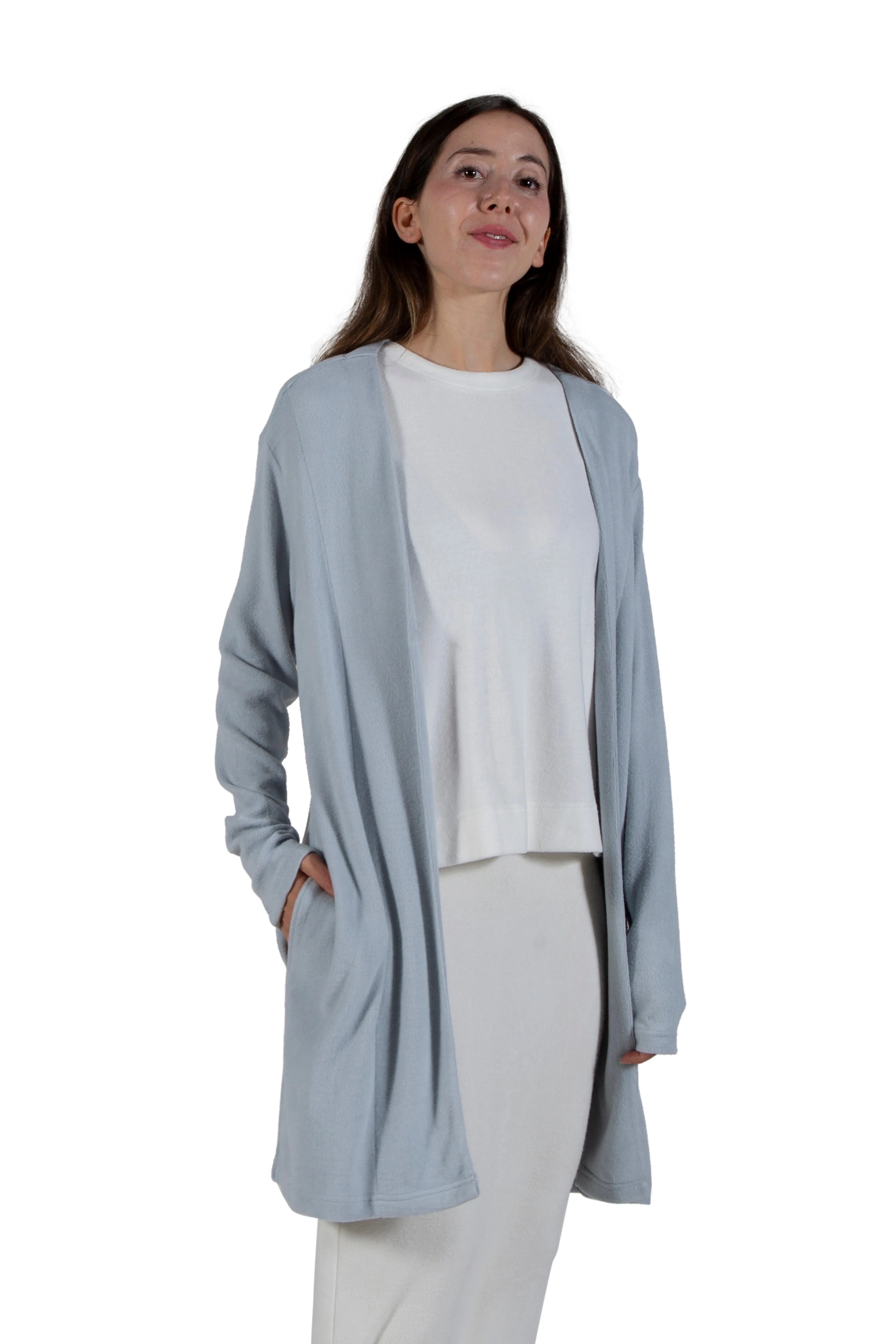 Comfort Luxe Collection Cozy Knit Knee Length Cardigan