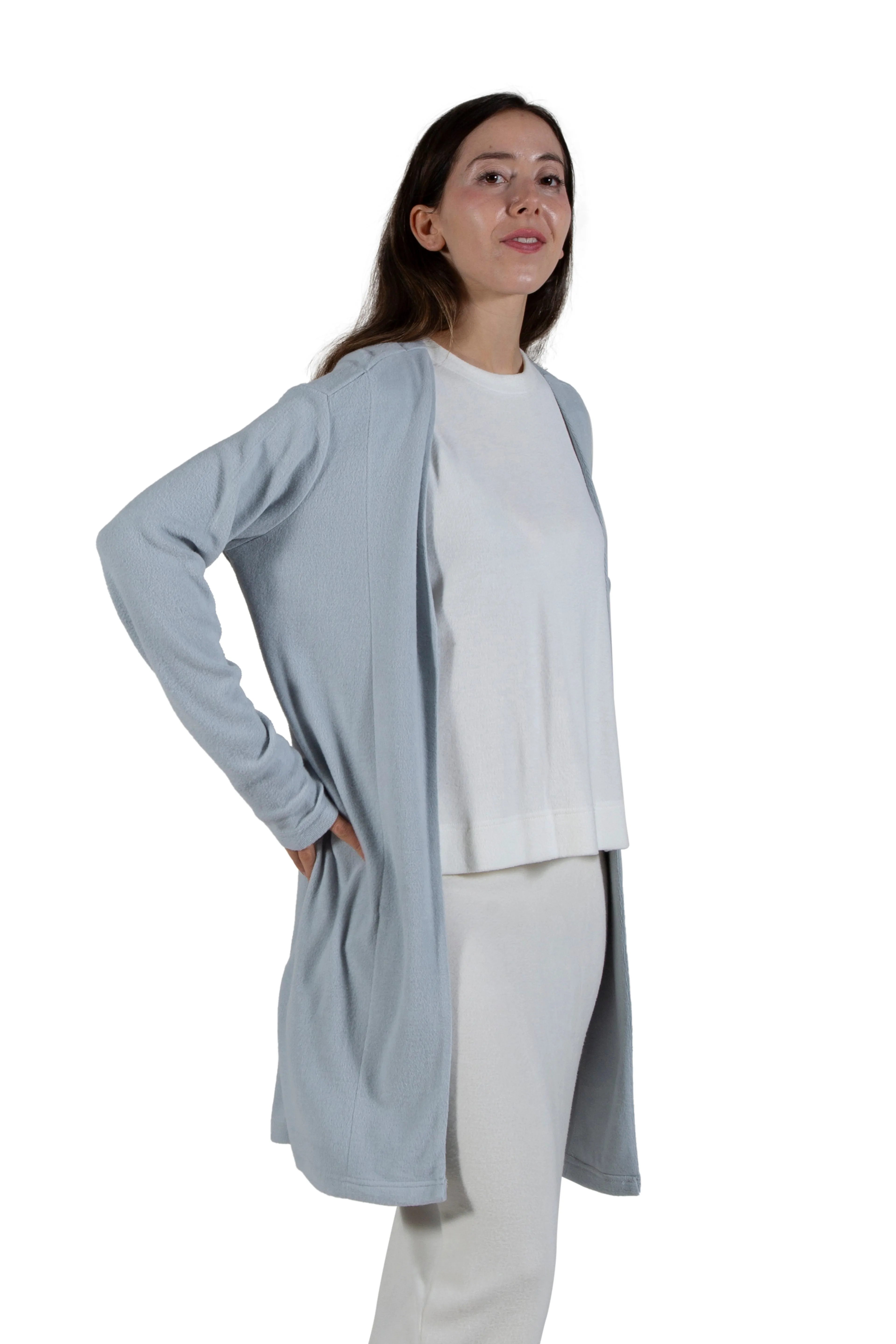 Comfort Luxe Collection Cozy Knit Knee Length Cardigan