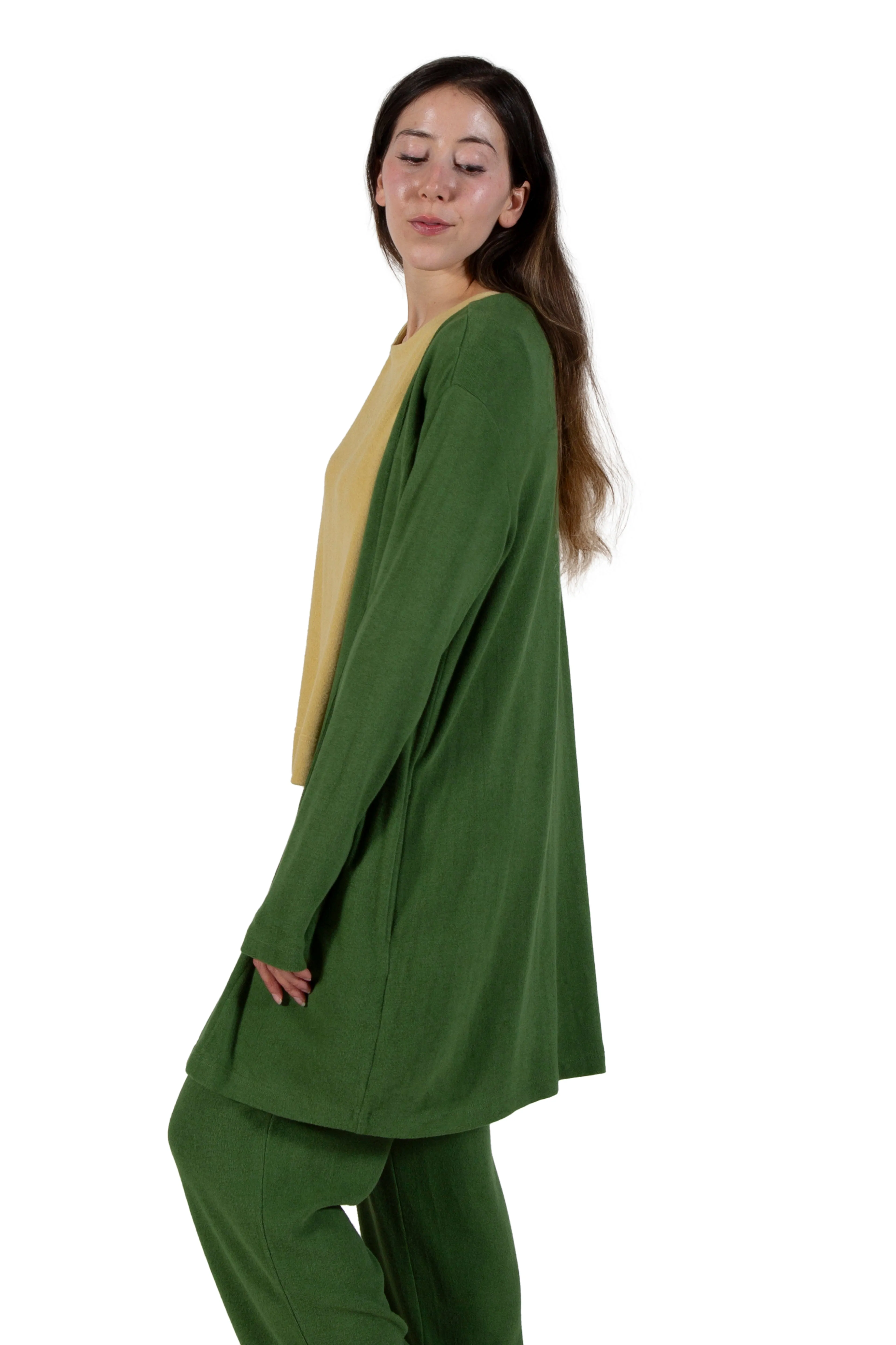 Comfort Luxe Collection Cozy Knit Knee Length Cardigan