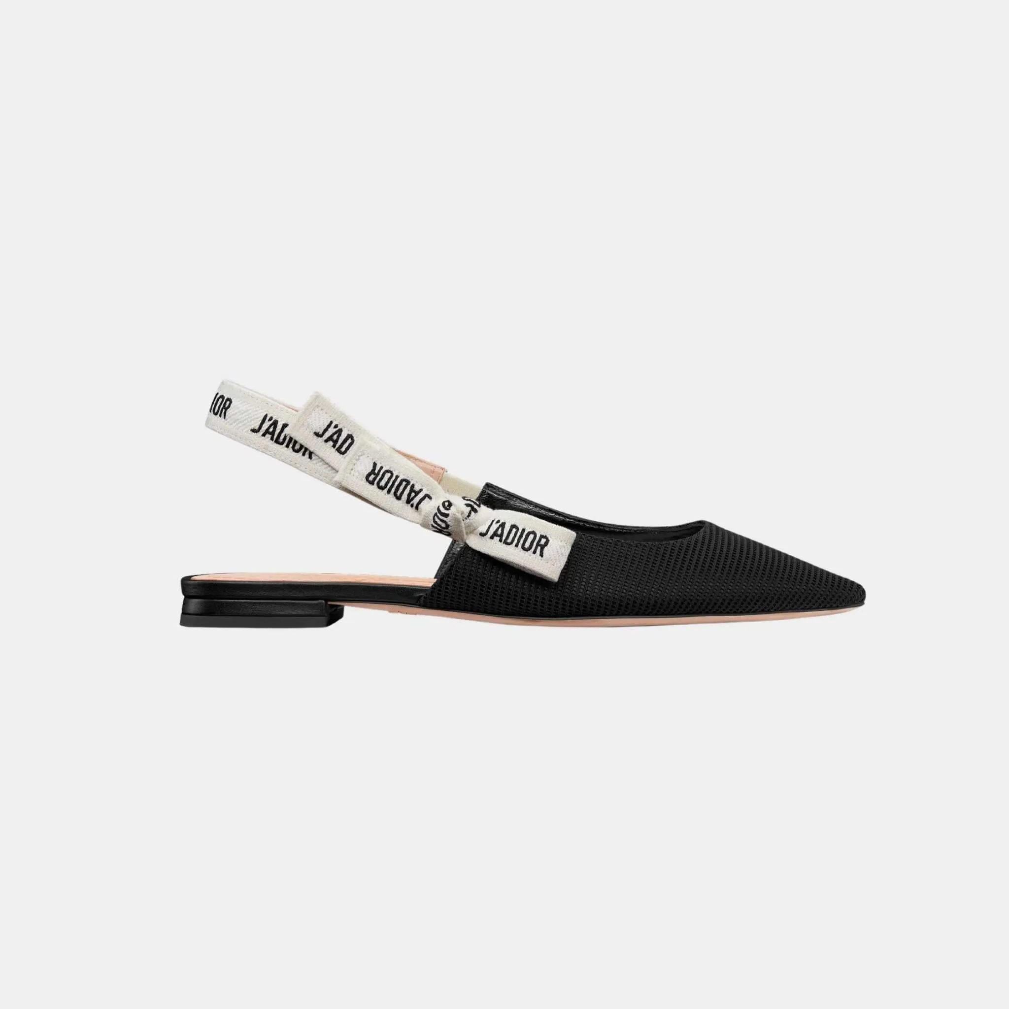 Dior JAdior Slingback Flat Black Technical Fabric