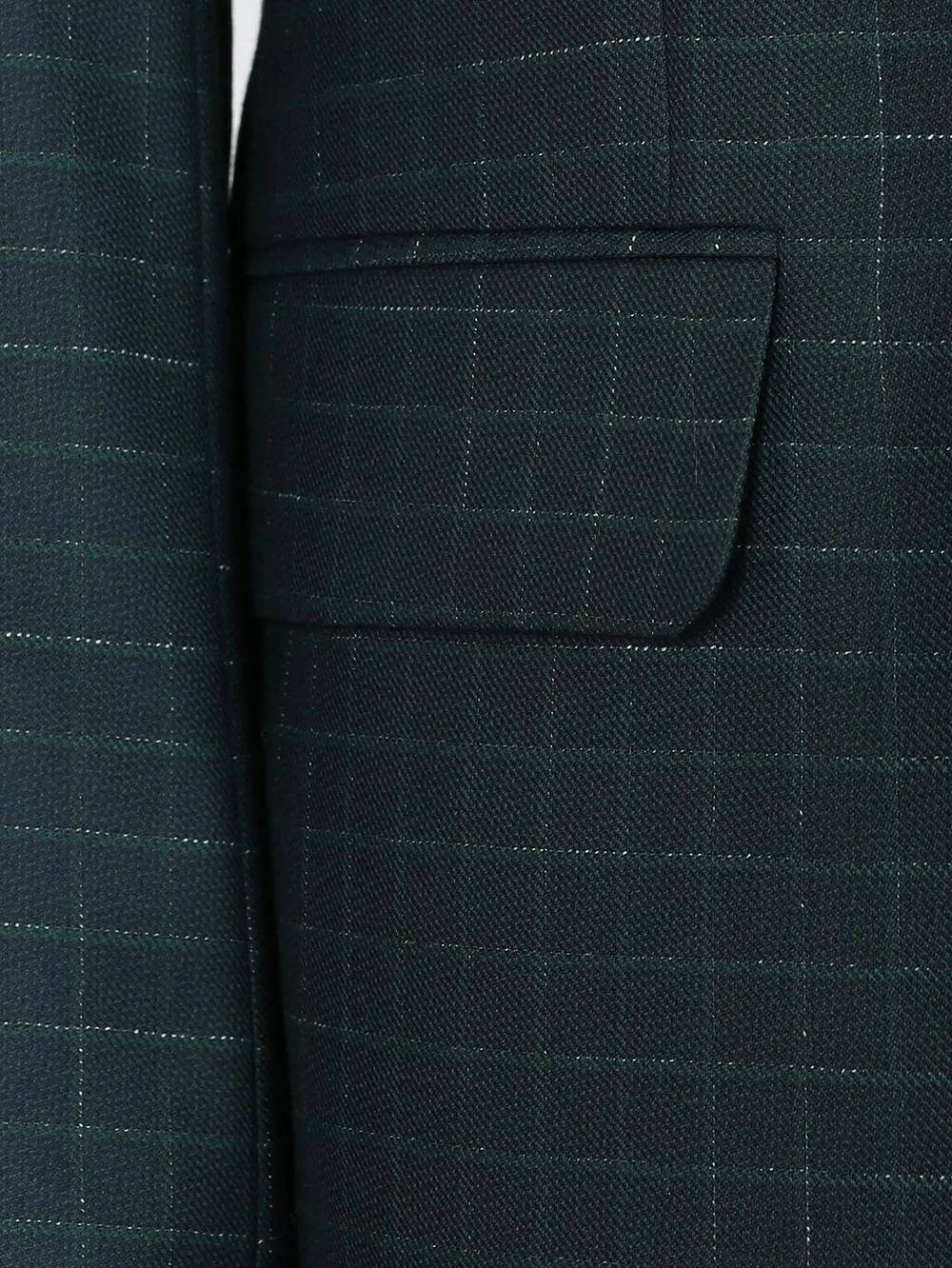 Double Breasted Stripe Green Custom Bespoke Men Suit Tailored