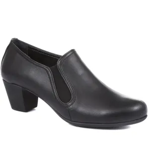 Leather Heeled Trouser Shoes - ESFA34003 / 320 440