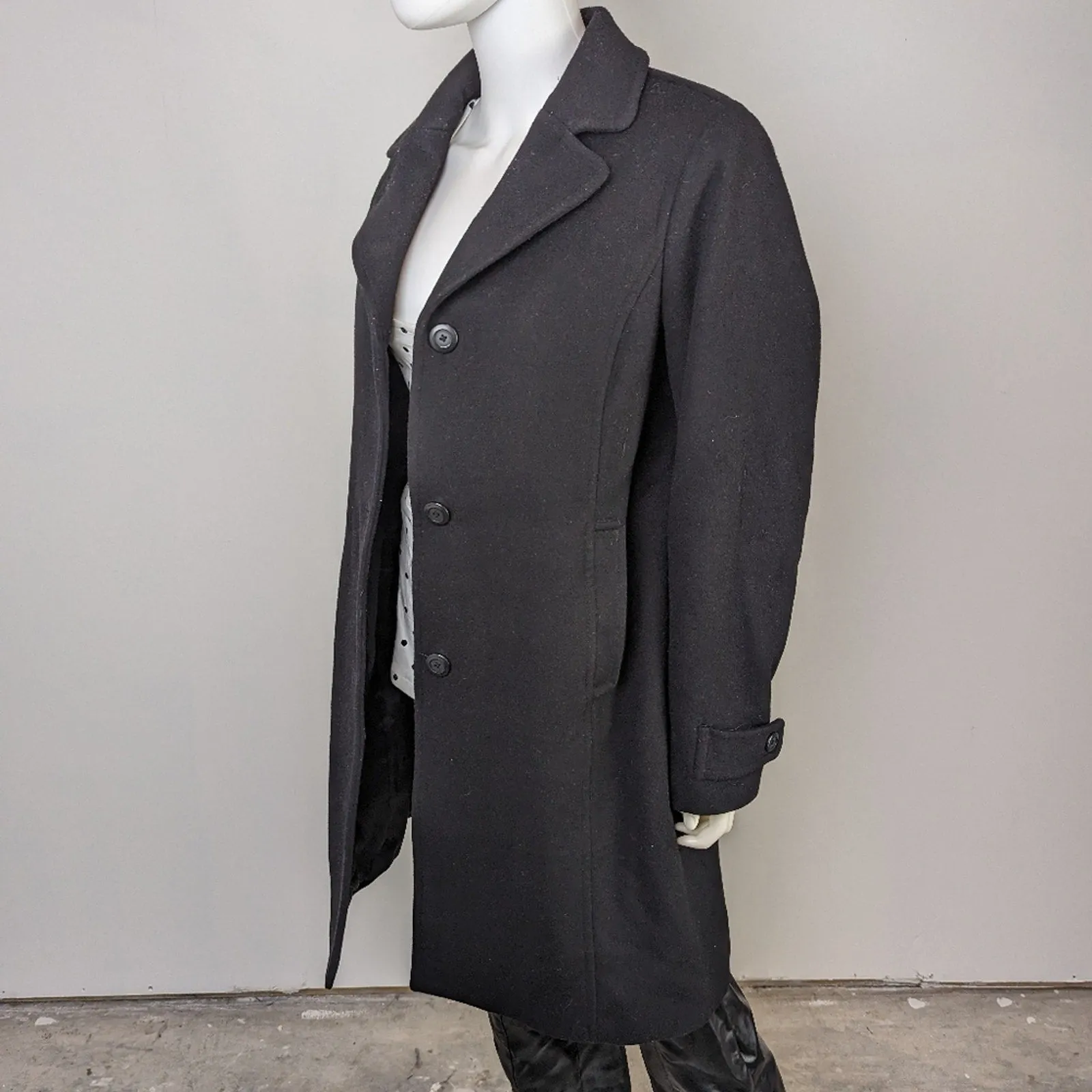L.L. Bean Women's Classic Lambswool Polo Coat 14R