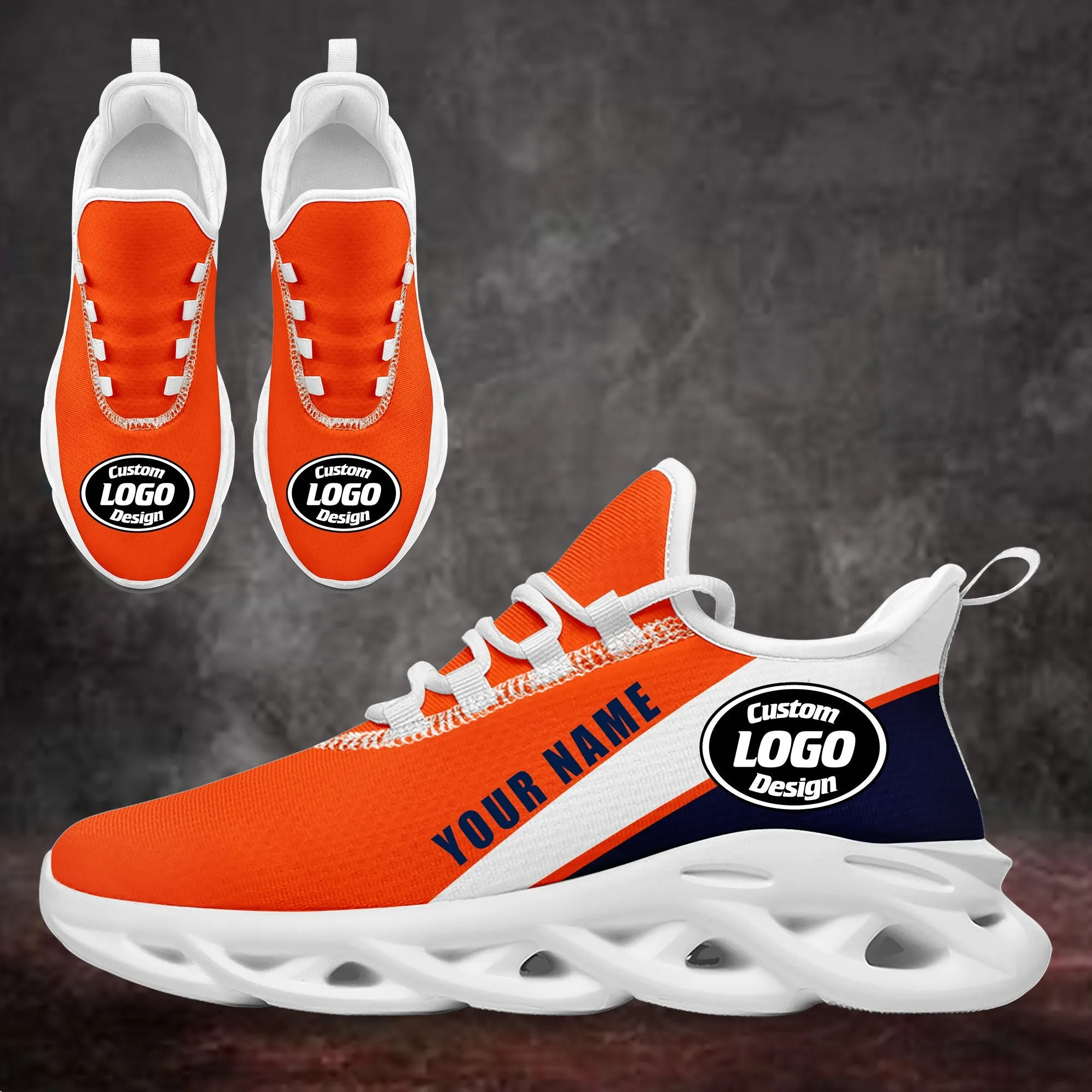 Luxury Gifts,Custom Orange Blue Jersey MaxSoul Shoes and Hat Combo Offer Personalized ZH-bd0b007e-ae