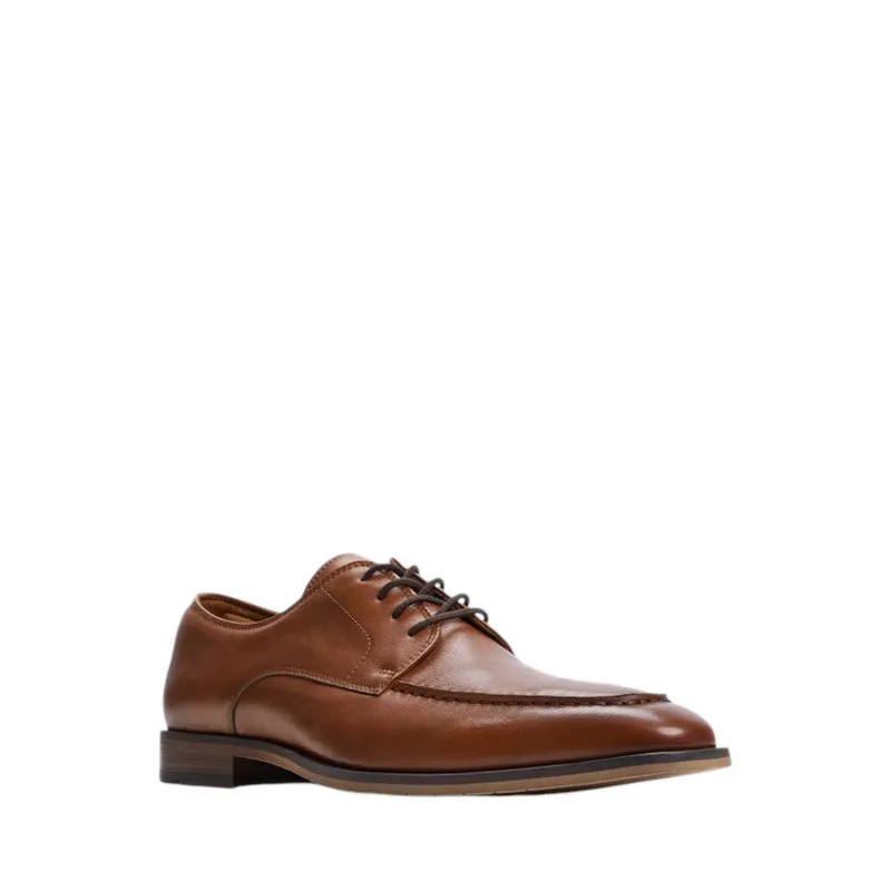 MONTCOURT LACE UPS - COGNAC