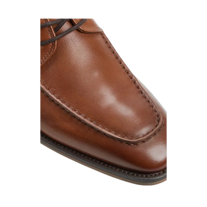 MONTCOURT LACE UPS - COGNAC