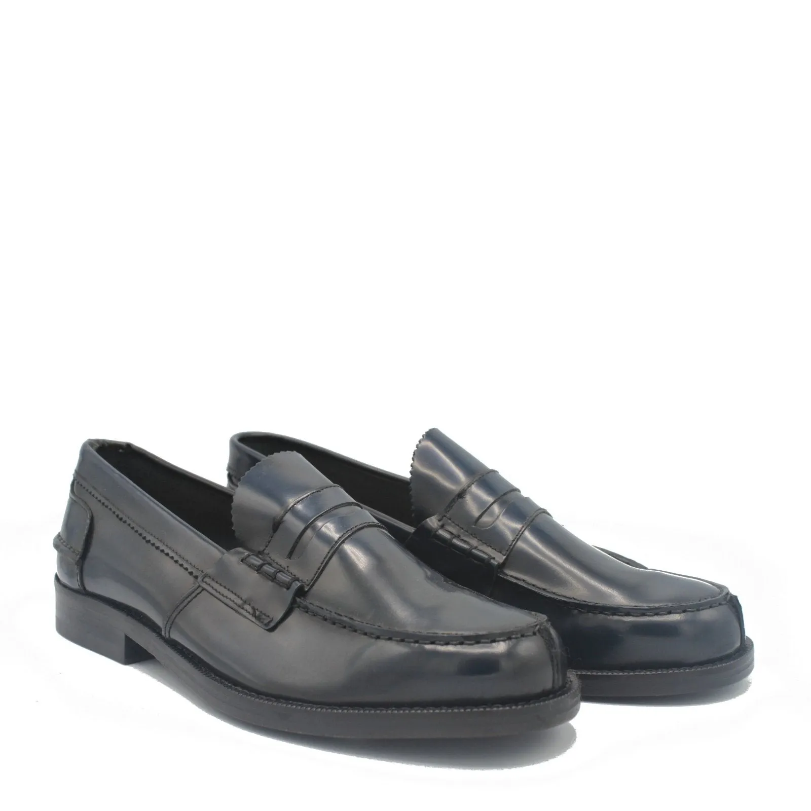 PENNY LOAFER NAVY POLISHED
