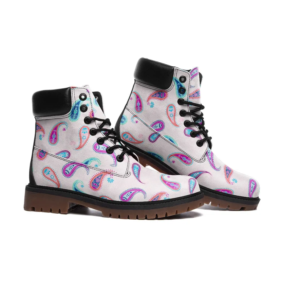 Pink Paisley Passion Casual Leather Lightweight boots TB
