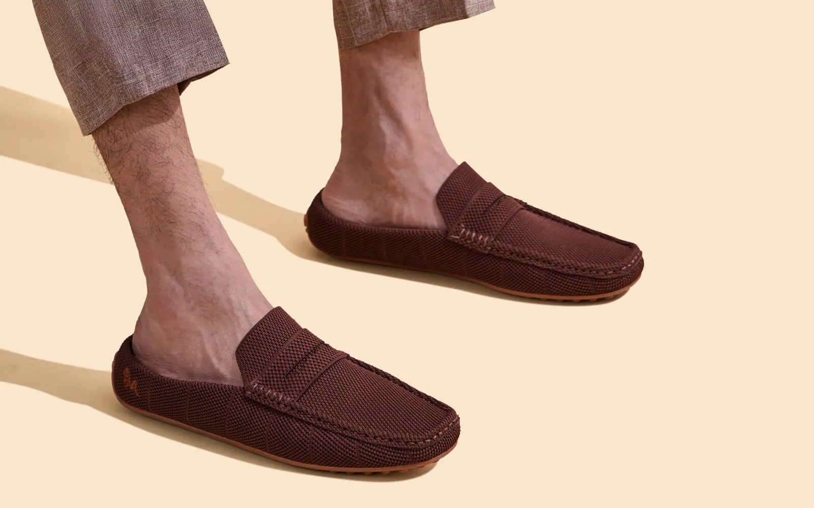 Relive Knit Mules : Tan