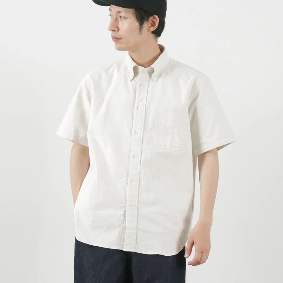 ROCOCO / American Oxford Short Sleeve Classic Button Down Shirt