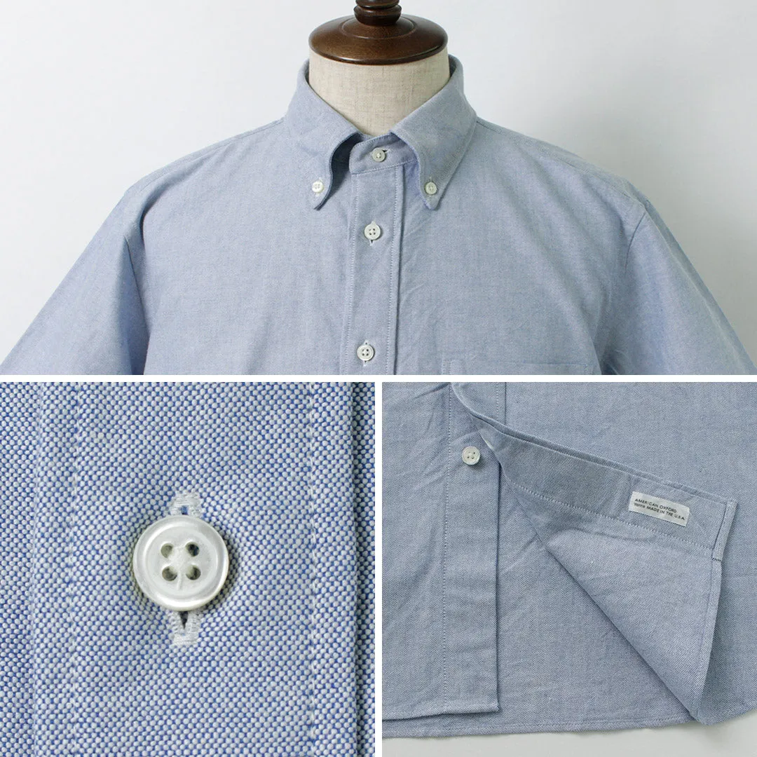 ROCOCO / American Oxford Short Sleeve Classic Button Down Shirt