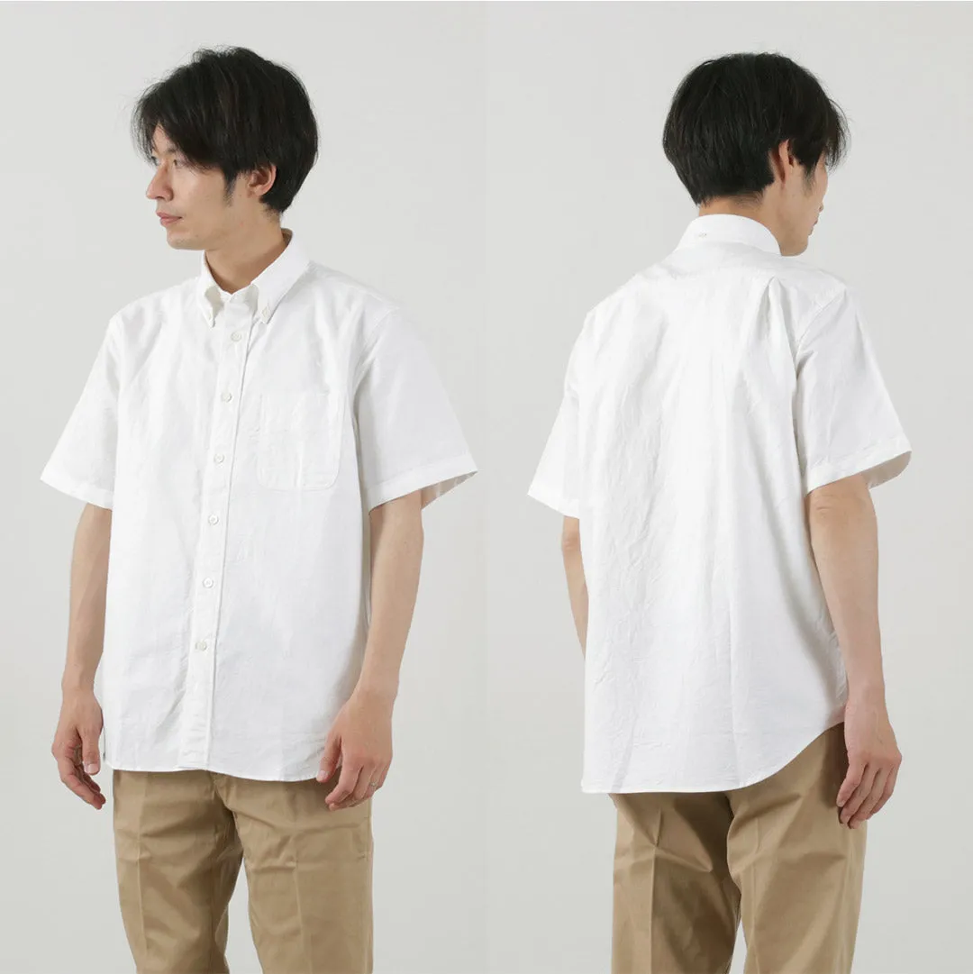 ROCOCO / American Oxford Short Sleeve Classic Button Down Shirt