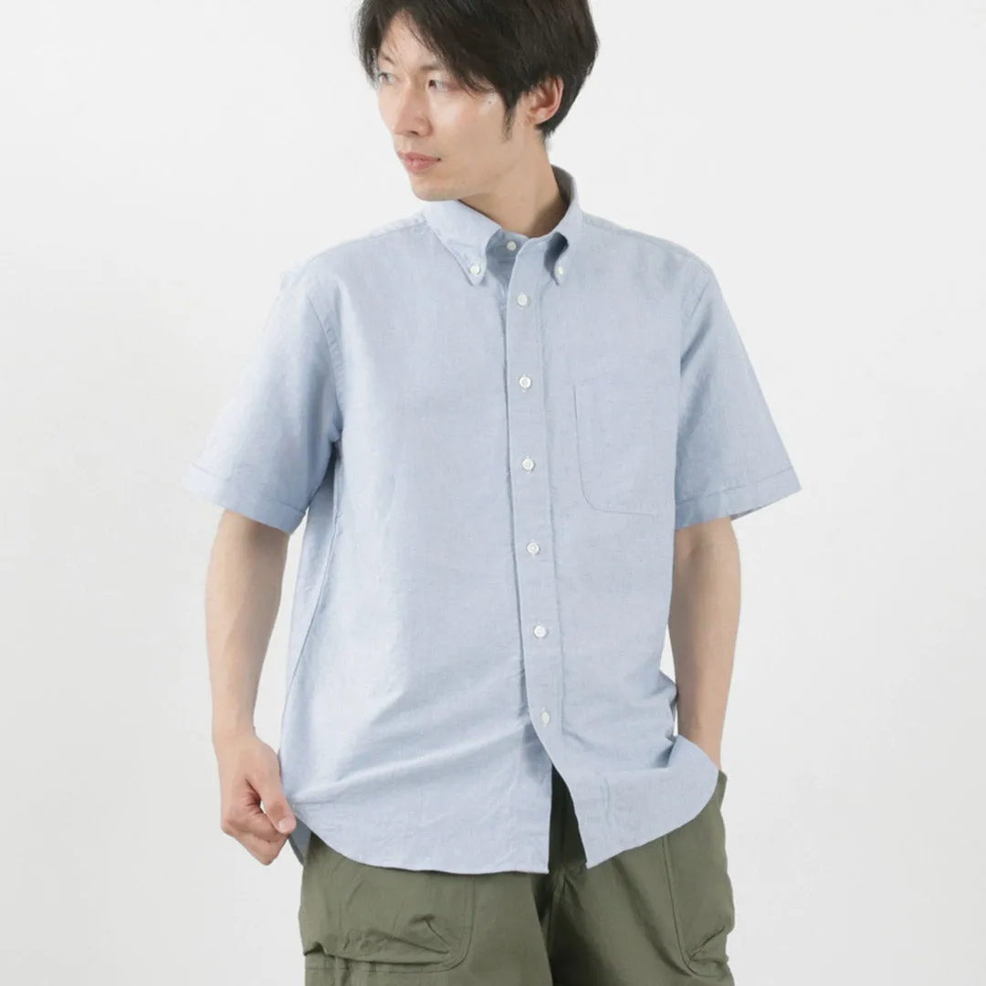 ROCOCO / American Oxford Short Sleeve Classic Button Down Shirt
