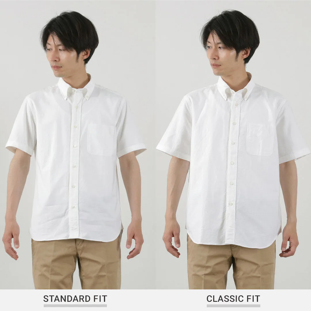 ROCOCO / American Oxford Short Sleeve Classic Button Down Shirt