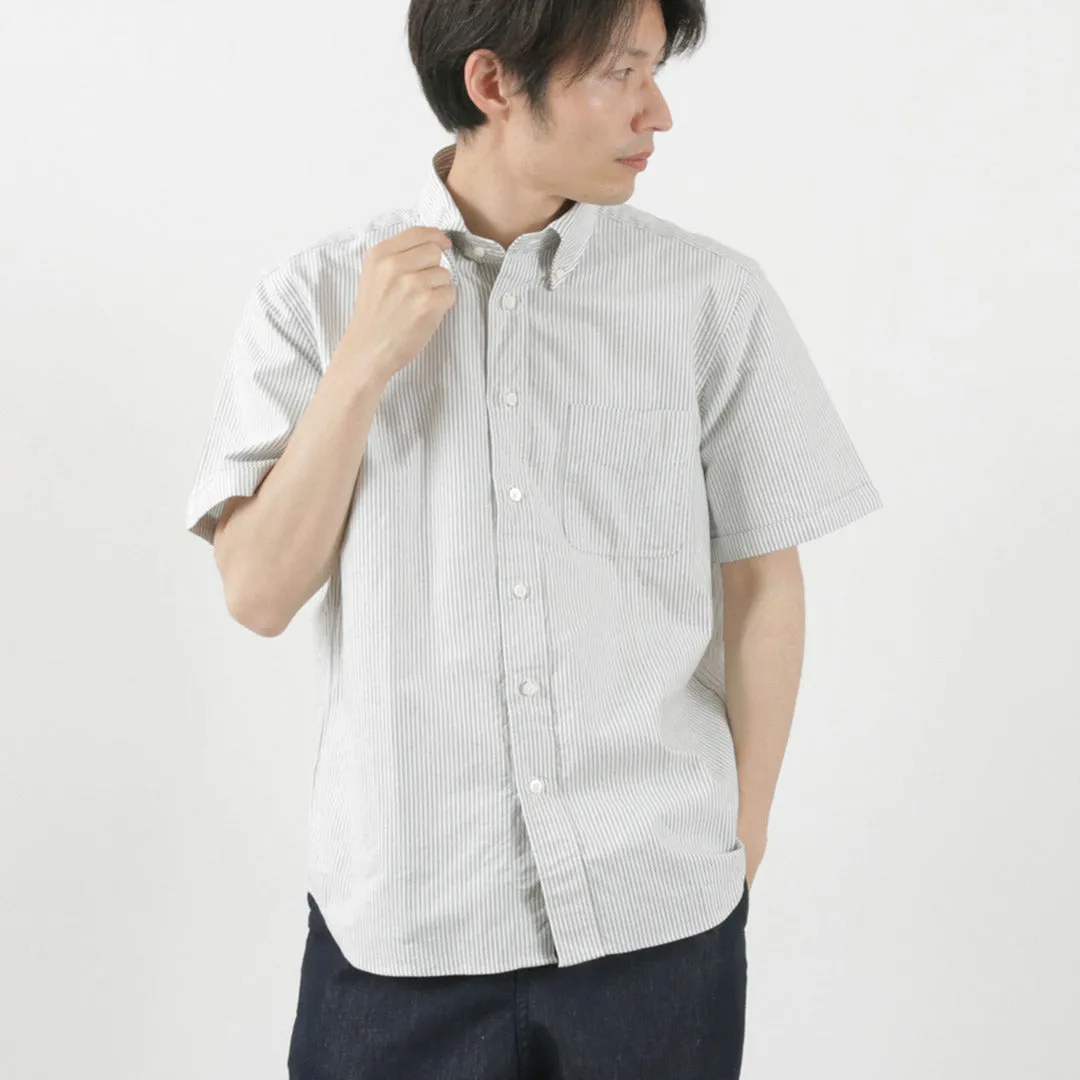 ROCOCO / American Oxford Short Sleeve Classic Button Down Shirt