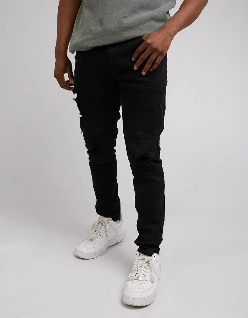 Silent Theory Mens Soho Jean Washed Black