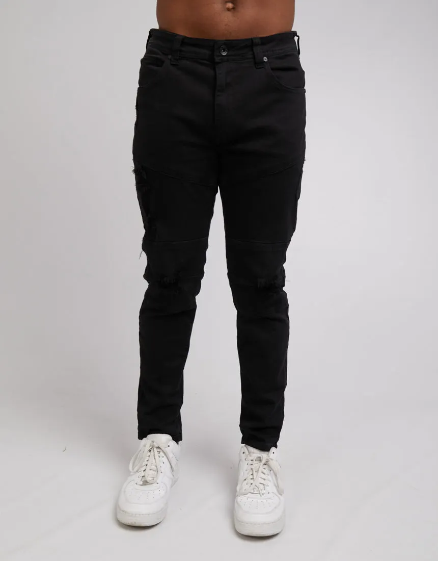 Silent Theory Mens Soho Jean Washed Black