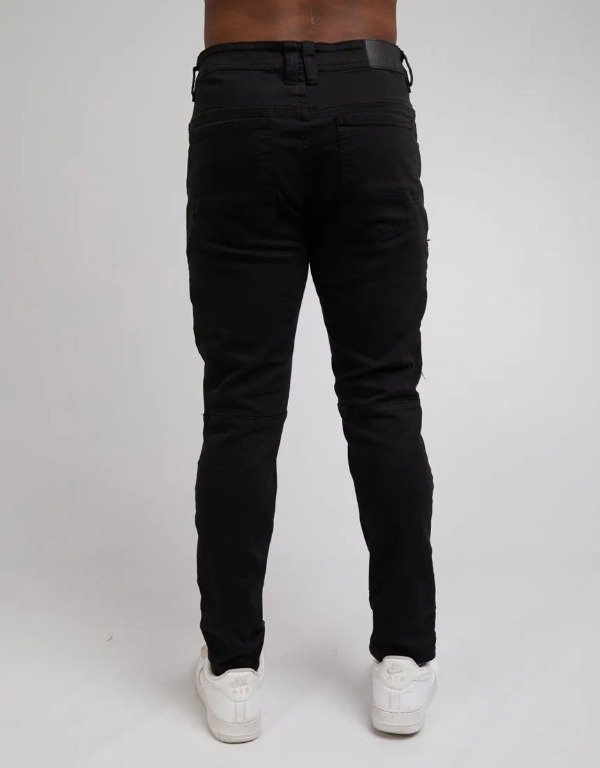 Silent Theory Mens Soho Jean Washed Black