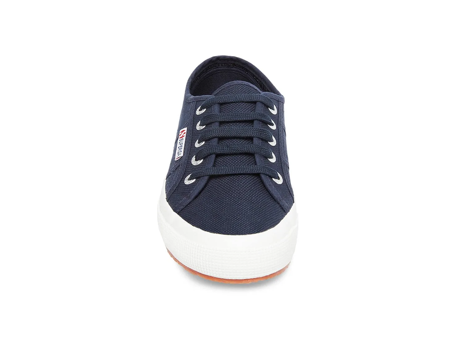 Superga 2750 Cotu Classic Unisex Lace Up Fashion Shoe Sneaker White Navy Canvas (39.5 (US Men's 7, US Women's 8.5) Medium, NAVY)