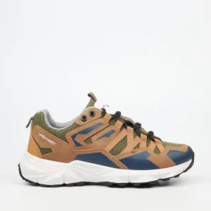Urbanart Sturdy 1 Faux Wax / Mesh Sneaker - Olive