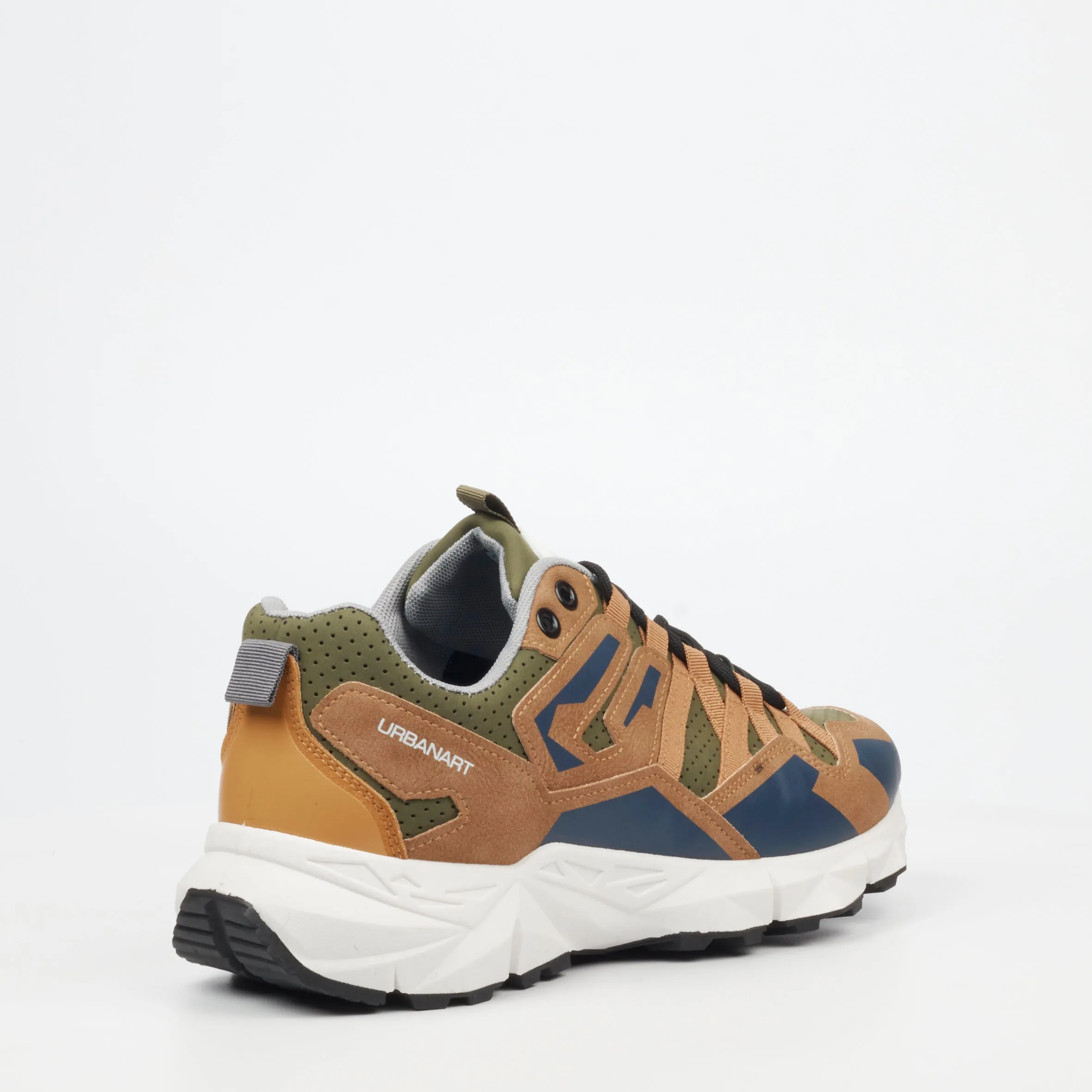 Urbanart Sturdy 1 Faux Wax / Mesh Sneaker - Olive