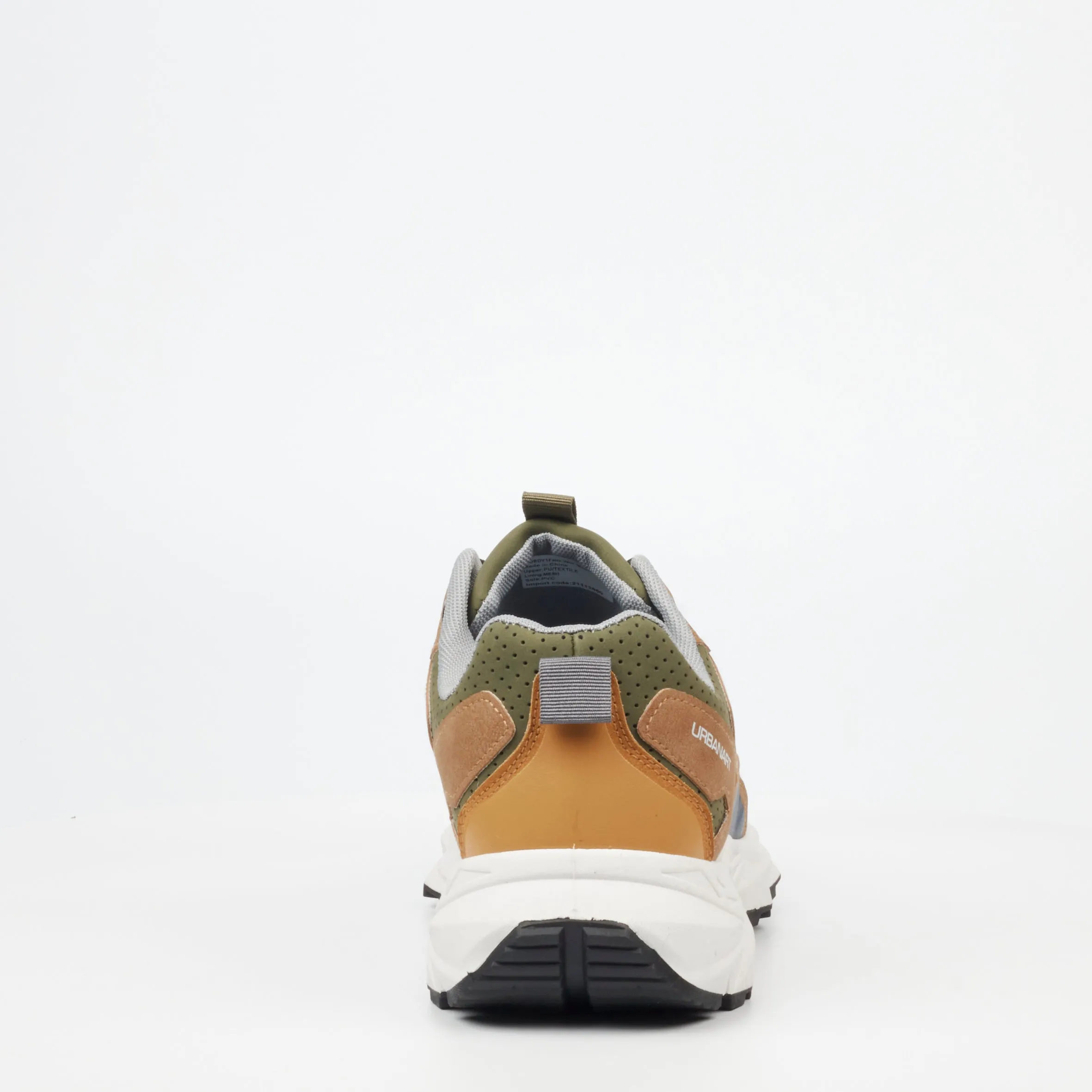 Urbanart Sturdy 1 Faux Wax / Mesh Sneaker - Olive