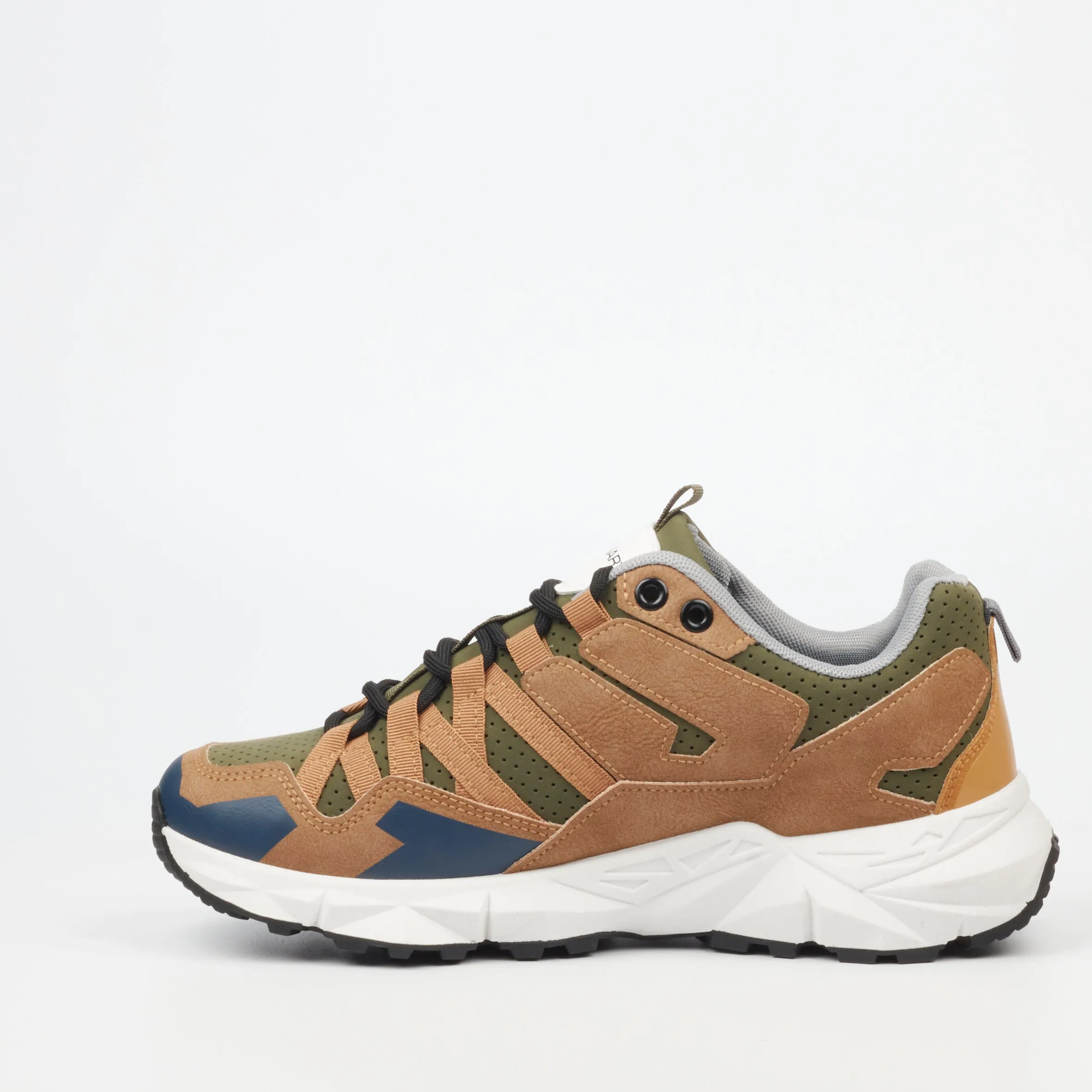 Urbanart Sturdy 1 Faux Wax / Mesh Sneaker - Olive