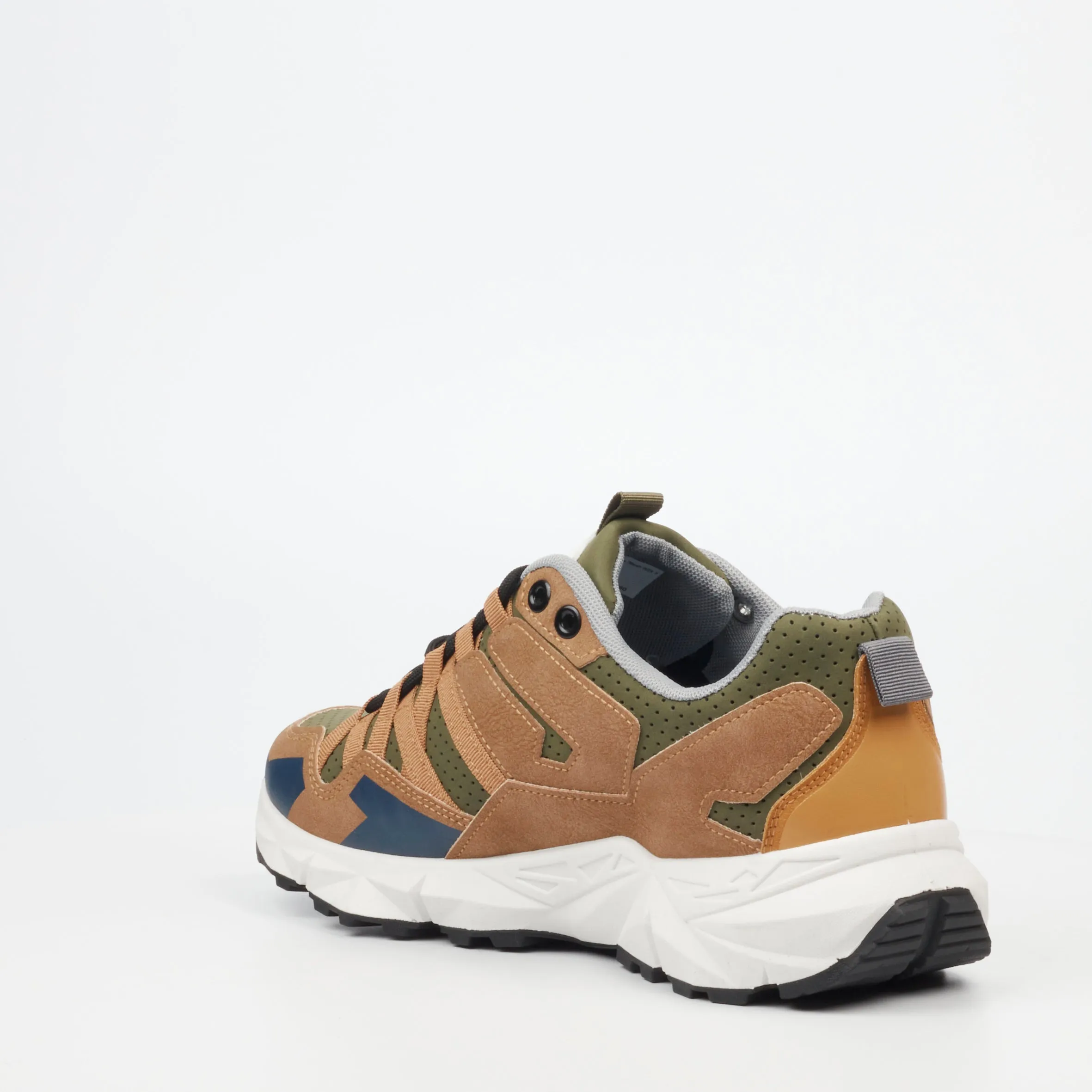 Urbanart Sturdy 1 Faux Wax / Mesh Sneaker - Olive